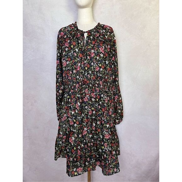 Boho Floral Plus Size Dress - Picture 1 of 6